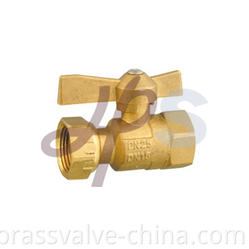 Brass Water Meter Ball Valves For Hdpe Pipe Hb44